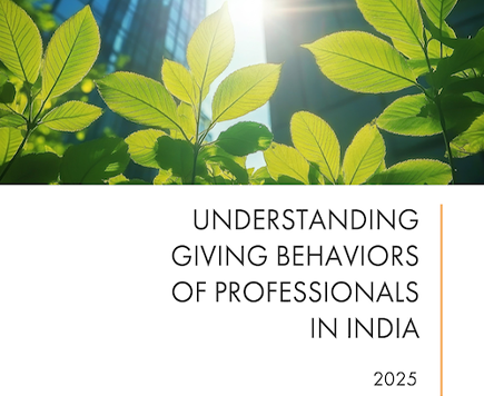 Understanding Giving Behaviors of Professionals in India